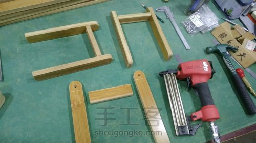 【木艺家居】 竹地板 折叠凳 第14步