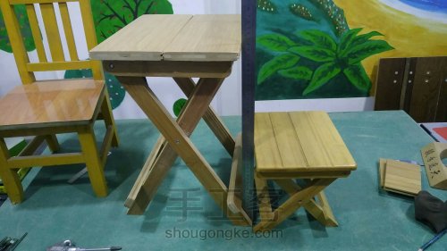 【木艺家居】 竹地板 折叠凳 第24步