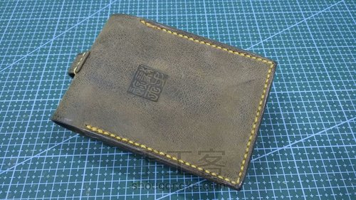 【手工皮艺】 红木插扣硬盘包 第34步