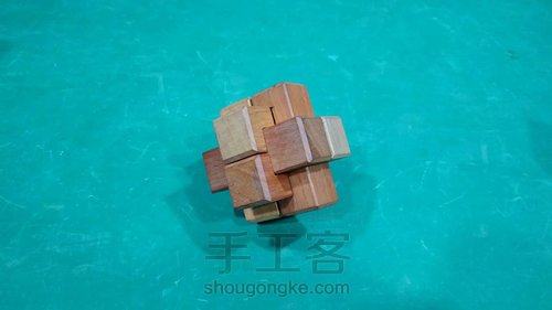 【怀旧玩具】 孔明锁6根 高难版 第29步