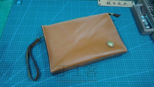 【手工皮艺】 铬鞣革 文件袋 第33步