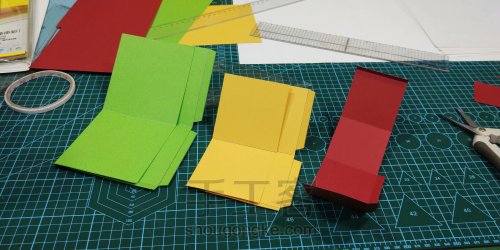 【纸雕贺卡】立体贺卡（第9期）多层立方体贺卡 第5步