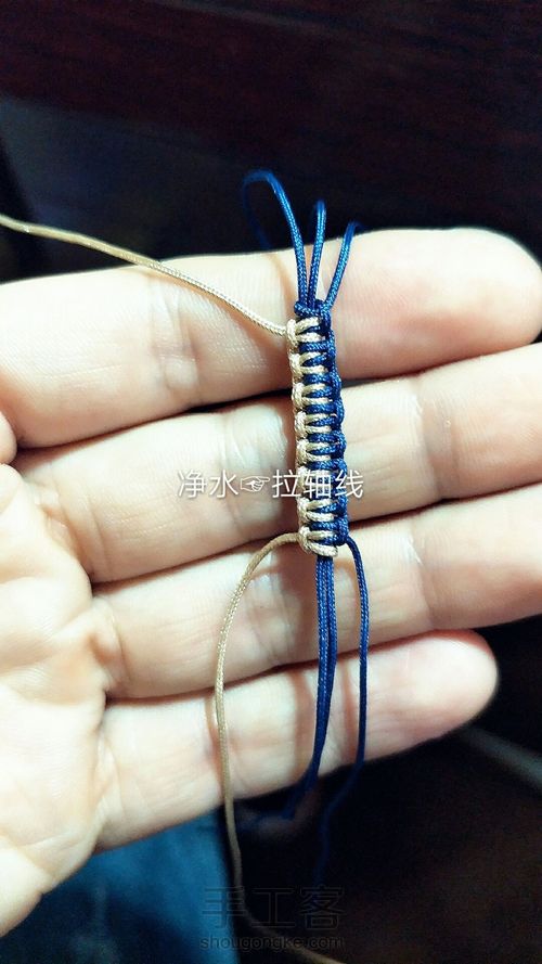 长款项链绳-两个双钱结 第19步
