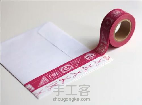 花色纸袋 第2步