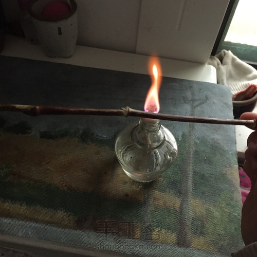 鸡血藤镯制作过程 第2步
