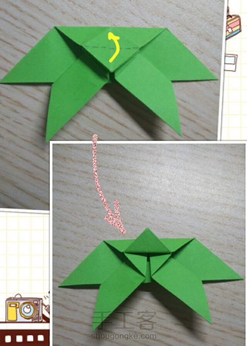 漂亮蝴蝶折纸教程 第11步