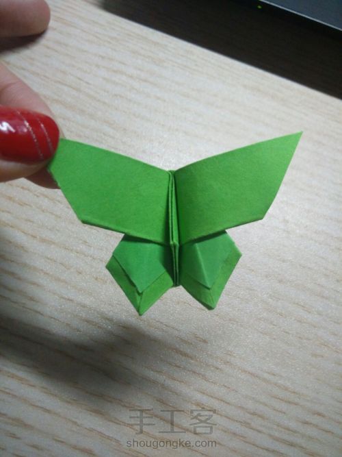 漂亮蝴蝶折纸教程 第27步