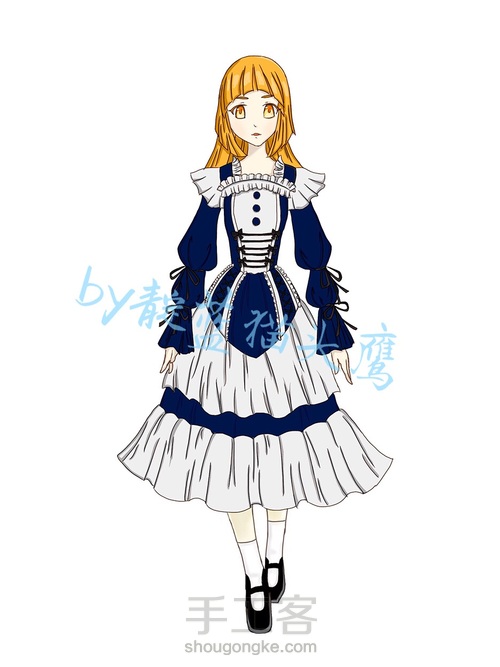 指绘3步画人设篇2 第5步