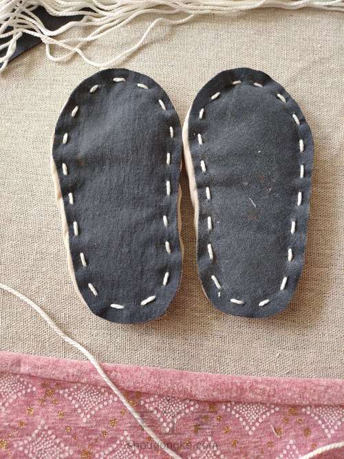 亲手给宝宝做双棉鞋吧 第10步