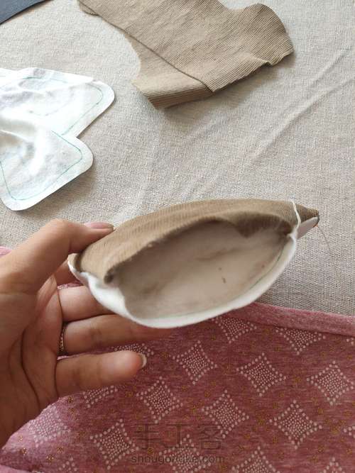 亲手给宝宝做双棉鞋吧 第12步