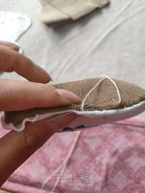 亲手给宝宝做双棉鞋吧 第14步