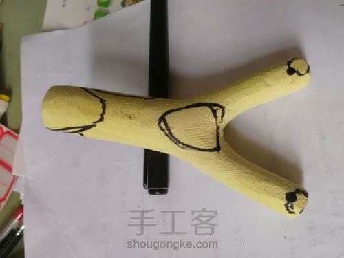 开年手作:高山实木弹弓 第16步