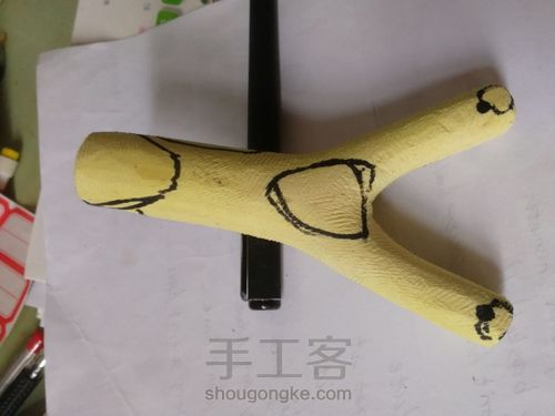 开年手作:高山实木弹弓 第17步