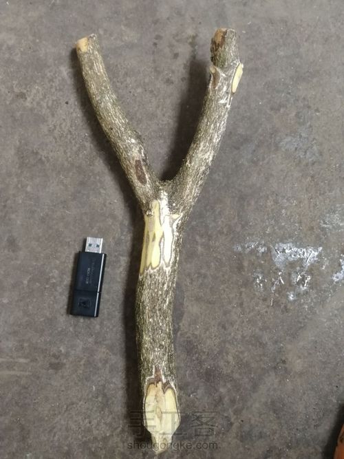 开年手作:高山实木弹弓 第2步