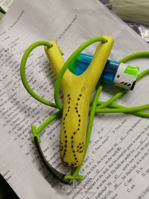 开年手作:高山实木弹弓 第37步