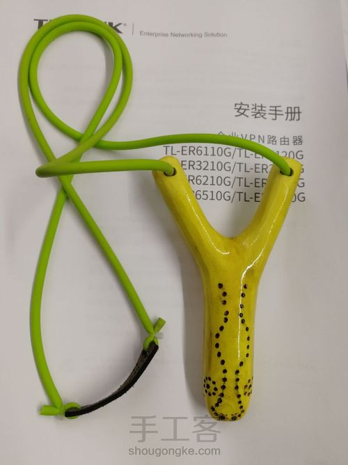 开年手作:高山实木弹弓 第40步