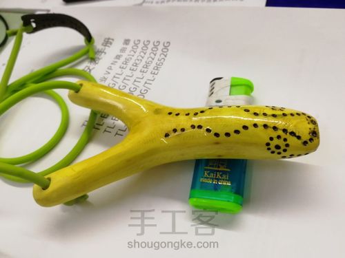 开年手作:高山实木弹弓 第53步