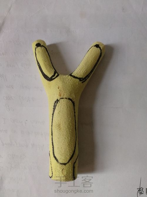 开年手作:高山实木弹弓 第6步