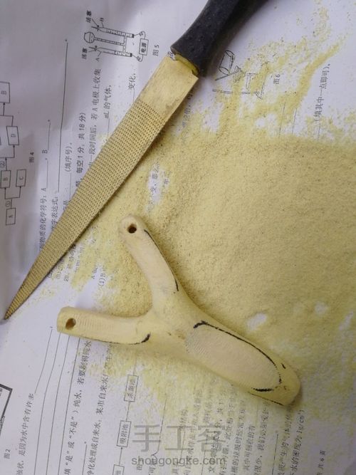 开年手作:高山实木弹弓 第44步