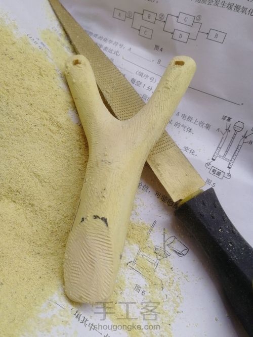 开年手作:高山实木弹弓 第50步