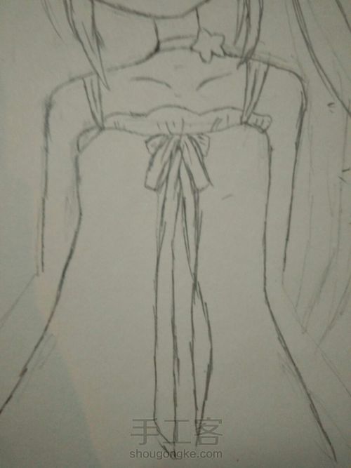 猫儿少女彩铅画(上) 第11步