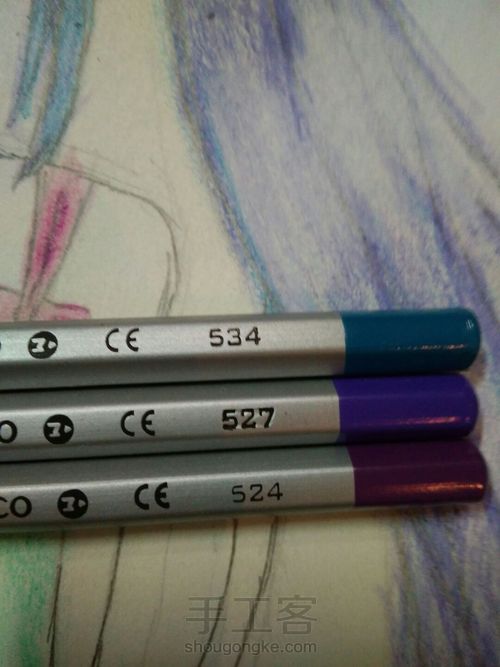 猫儿少女彩铅画(下) 第15步