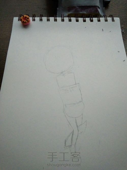 马克彩铅手绘之萤草 第1步