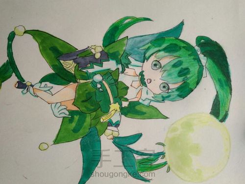 马克彩铅手绘之萤草 第10步