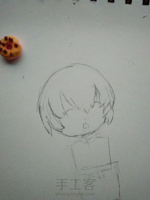 马克彩铅手绘之萤草 第2步