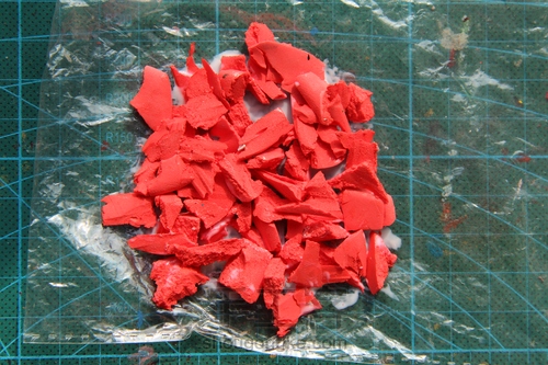 【触之谷】超轻粘土石台底座的做法 第4步