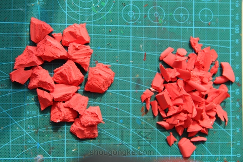 【触之谷】超轻粘土石台底座的做法 第2步