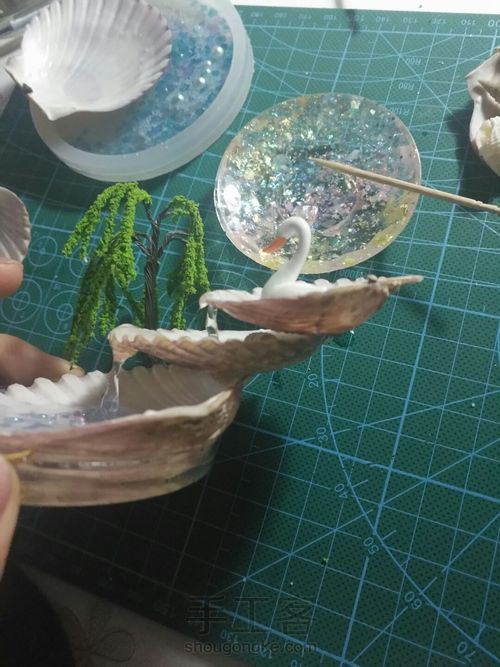 滴胶流水 第9步