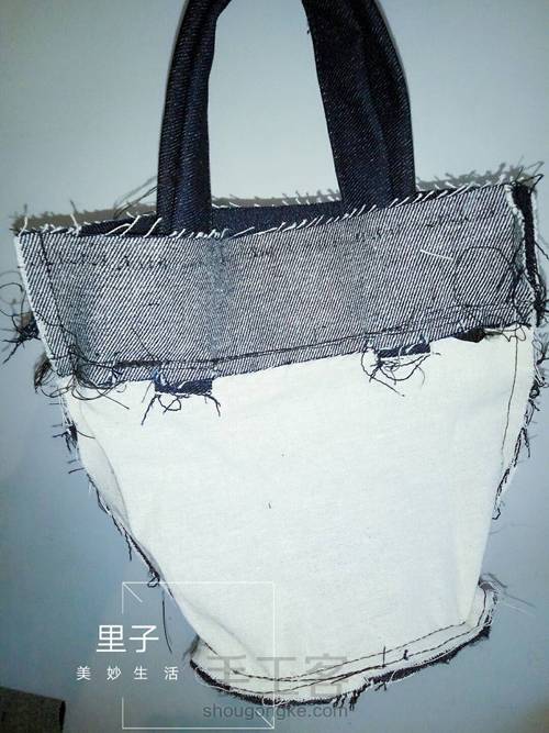 原创牛仔两用小包 第2步