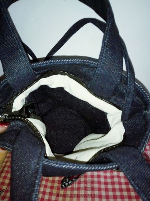 原创牛仔两用小包 第5步