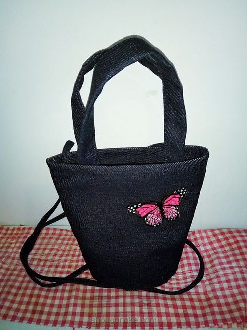 原创牛仔两用小包 第6步