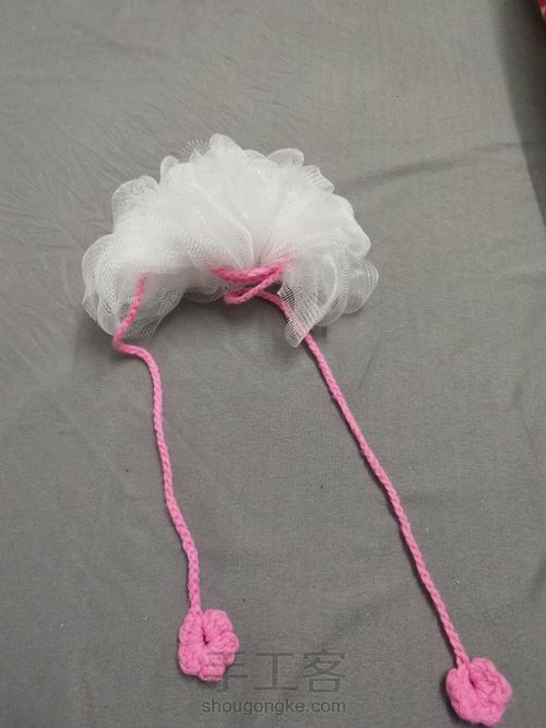 起泡网，浴球 第3步