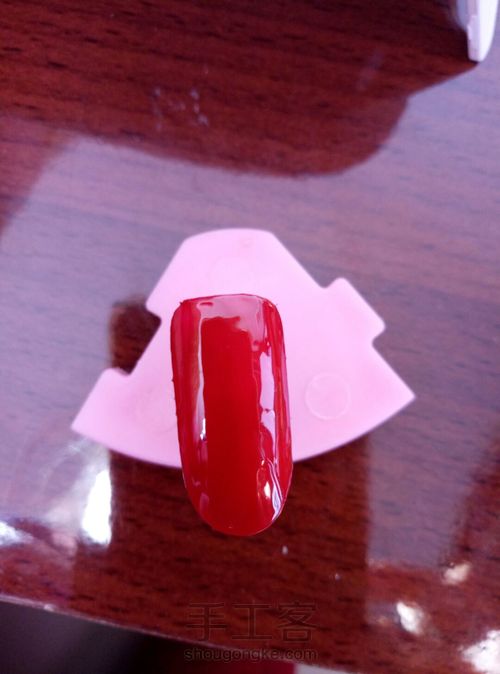 招财猫新年美甲 第4步