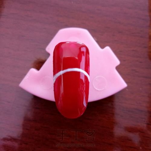 招财猫新年美甲 第5步