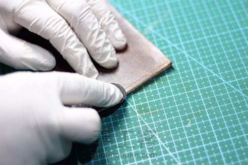 简约卡包零钱包皮具教程 超详细 第7步