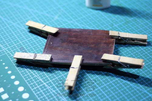 简约卡包零钱包皮具教程 超详细 第9步