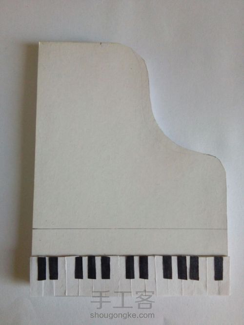 纯白衍纸钢琴 第7步