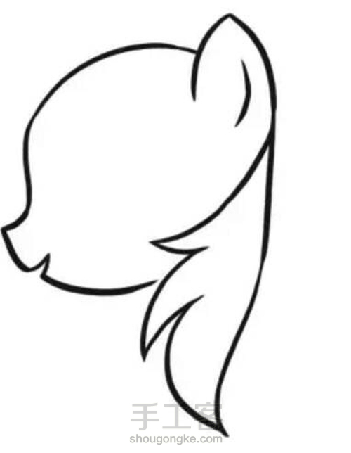 （转）7步画出小马宝莉云宝 第2步