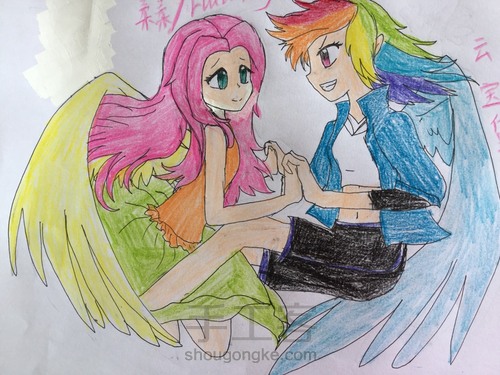 小马宝莉拟人云宝和柔柔 第5步