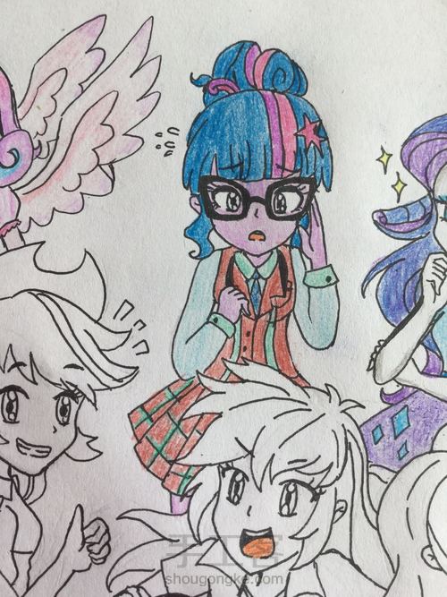 小马宝莉小马国女孩大合照 第16步