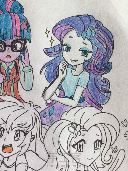 小马宝莉小马国女孩大合照 第17步