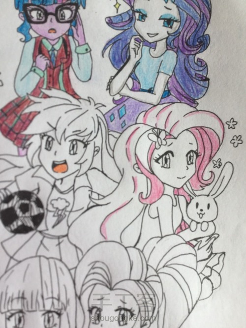 小马宝莉小马国女孩大合照 第19步