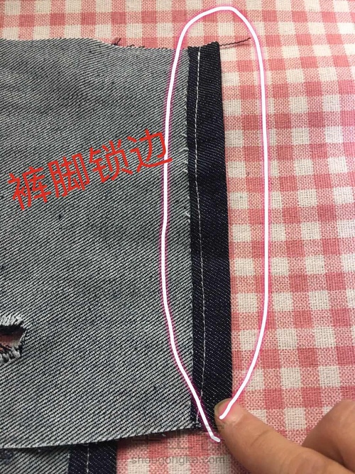 bjd3分娃衣~背带裤教程 第5步