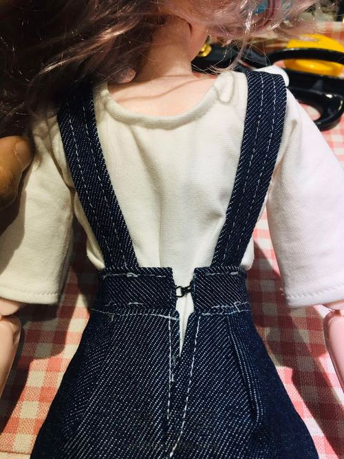 bjd3分娃衣～背带裤教程 第21步