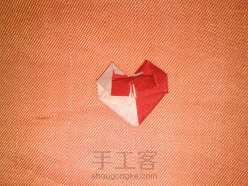 折纸系列2双色爱心 第9步