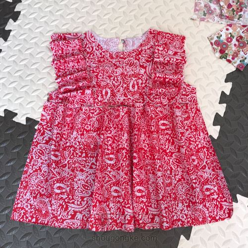 荷叶边小美裙 第1步